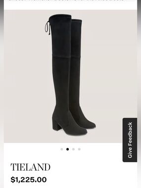 Black Suede Over-the-Knee Stuart Weitzman Tieland Block Heel Boots